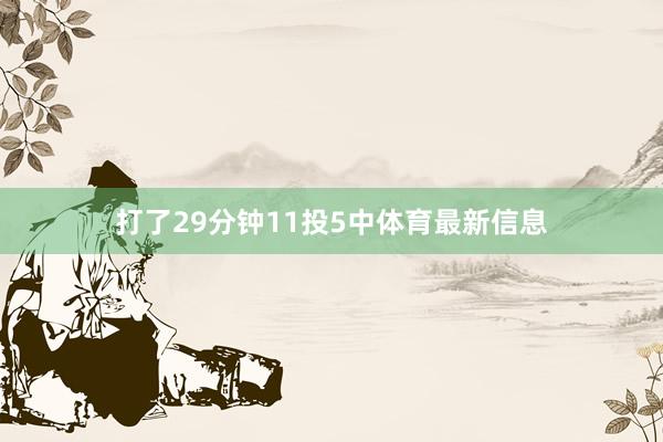 打了29分钟11投5中体育最新信息